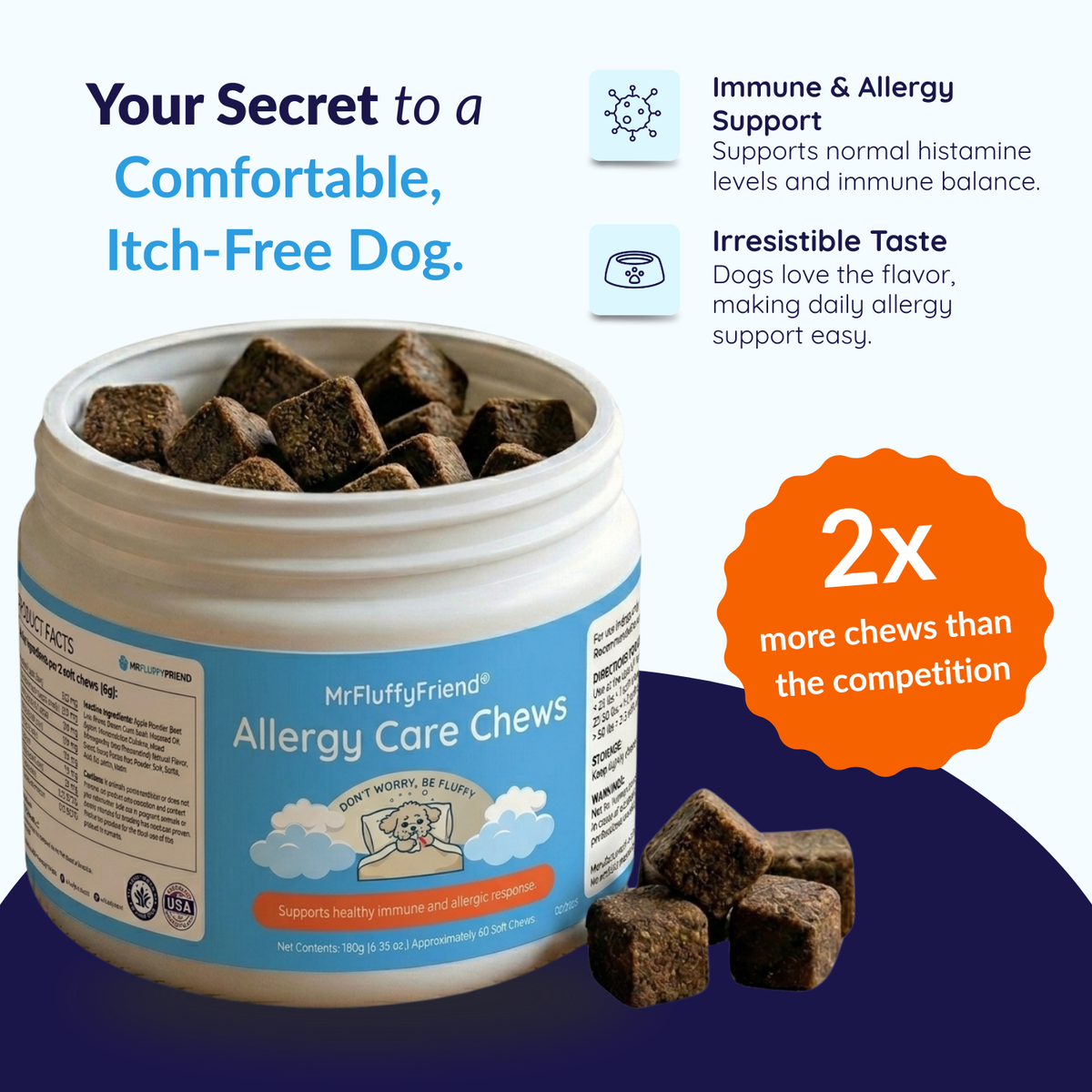 Mrfluffyfriend™ - Allergy Care Chews - Natural Itch & Seasonal Allergy Support